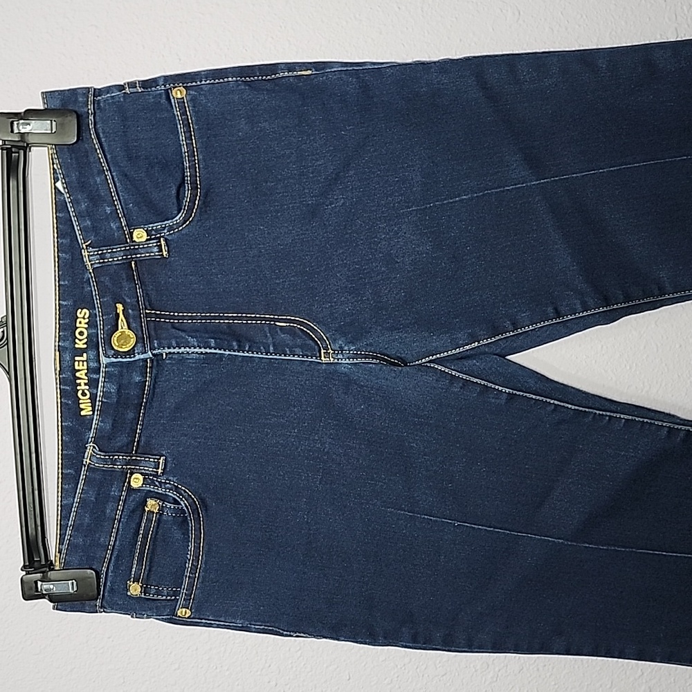 MICHAEL KORS Women's Selma FLARE Leg stretch Jeans Blue Size 6 - Picture 4 of 12